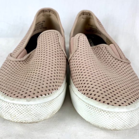 Sperry Top Siders W 10 Blush Seaside Perforated Slip On Sneakers Memory Foam - Picture 9 of 11